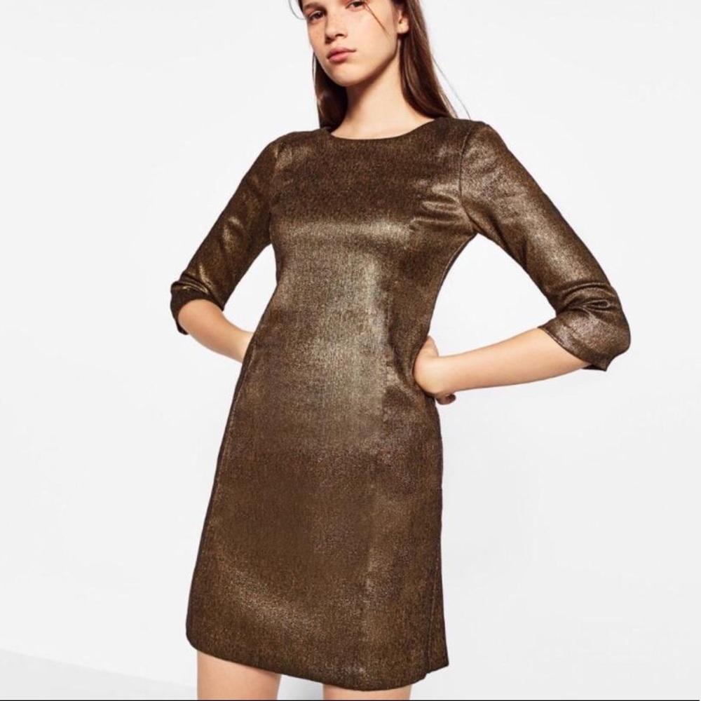 Shiny tailored dress